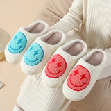 2023 New Cartoon Graphic Warm Indoor Slippers Women Cute Soft Sole Winter Shoes for Home Anti-Slip Thick Plush