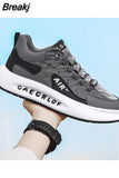 Men's Casual Thick Soled Sneakers Breathable Shoes 2023 New Autumn Men's Slip on Walking Flats Shoes Fashion Vulcanized