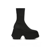 Super High Heels Chelsea Boots Women Shoes 2023 New Chunky Ladies Shoes Sexy Pumps Platform Goth Motorcycle Snow