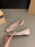 Breakj Height French Small Red Single Shoes Women's Shoes Spring And Autumn 2025 Summer Bow Ballet Gentle Evening