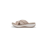 Women Wedge Sandals 2024 Open Toe Retro Thick Sole Slope Heel Slippers for Women Beach Comfortable Women's Casual