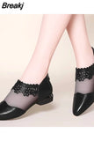Women's Summer Footwear Transparent Sandals Gold Shoes for Woman 2023 Pointed Toe Low Heel Elegant Clear 39 A Non Slip Fashion