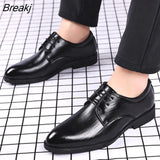 Shoes Men 2023 Autumn Men Shoes Low-top Solid Wedding Shoes Color Fashion Oxford Pointed Office