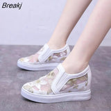 Women's Shoes 2023 Platform Wedges Shoes for Woman Casual Sports Summer Spring Loafers White Black Wedge Heel