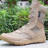 Men's Work Shoes SFB Light Men Combat Ankle Military Army Boots Waterproof Lace Up Tactical Boot Fashion Mesh Motorcycle