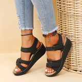 2024 Summer Casual Fish Mouth Sandals, Roman Style Sandals, Women Wear Velcro Casual Shoes, Beach