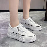 Breakj Spring And Summer New Small 100 Shoes Fashion Zipper Thick Bottom Tie Lady Casual