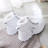 Winter Ladies Shoes Lace Up Women Sneakers Snow Ankle Boots Waterproof Warm Platform Botas Woman Footwear Botas De
