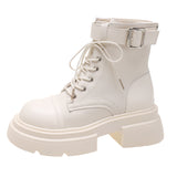 Breakj New Handsome Small Thick Bottom Casual Black British Style Ankle