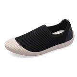 Knit Ballet Flat Slip on Women Loafers Breathable Mesh Single Shoe Comfort Soft Bottom Sneakers Round Toe Shallow