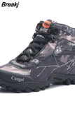 Men Tactical Shoes High Top Hiking Durable Waterproof Anti-Slip Outdoor Climbing Trekking shoe Military Tactical Low
