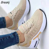 Fashion New Women Sneakers Shoes Lace-up Comfortable Casual Shoes Breathable Women Vulcanize Sneaker Shoes Zapatillas
