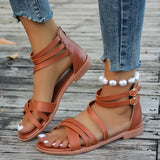 Woman 2024 Trend New Rome Sandals Summer Women Casual Flats Beach Slippers Walking Sandals Outdoor Brand Slides