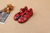 Head Layer Cowhide Cow Tendon Bottom Mother Shoes Flat Sandals Hole Hole Anti-Slip Soft Bottom Soft Surface National