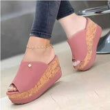 Summer Wedges Slippers Women Sandals Fashion Platform Slippers Outdoor Casual High Heels Women Slipper Sandalias De