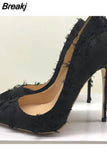 Ladies High stiletto Heel Sexy Women Pumps Spring Autumn Wedding Party Woman Shoes 8 cm 10 cm 12 cm 33-45 BM012