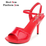 Dance Model Shoes Women Catwalk Shoes Sandals 9 13 15 17 20 CM Sexy High Heels Platform Sandals Girls Shoe Party