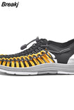 Men Sandal 2023 New Summer Weave Breathable Sandals Fashion Soft Flat Outdoor Beach Vacation Light Casual