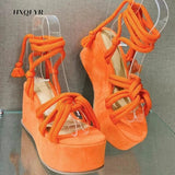 Women Summer Fashion Women's Sandals 2023 Women's Wedge Sandals Cross Straps Casual Women's Shoes Women's High