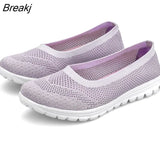 Shoes Woman Mesh Sneakers Slip On Women Flats Loafers Casual Breath Walking Shoes Female Fashion Tenis