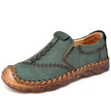 Size 38-46 Genuine Leather Shoes Men Handmade Shoe Casual Loafers Soft Breathable Flats Shoes Men's Moccasins for