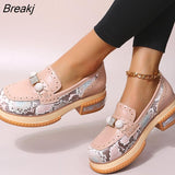 Casual Brogue Shoes Big Size 43 Shoelaces Leisure Patchwork Woman Shoes Flats zapatillas