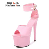 New Women Party Shoes Summer Sandals Patent Leather Gladiator Thin Heels T-tied Pole Dance Shoes sexy High-heels