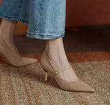 Vintage Mary Jane Shoes Women Black High Heels Fashion Women Shoes Spring Autumn Mary Jane