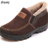 Men's Cotton Shoes Warm Velvet Padded Thickened Daddy's Shoes Middle-Aged Elderly People Non-Slip Casual Men's