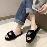 2023 Womens Fur Slipper Winter Shoes Big Size Home Autumn Plush Indoor Warm Fluffy Shoe Ladies Comfortable Slippers