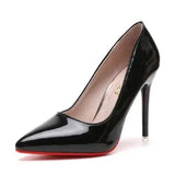 Sexy Women's Pumps 10CM Pointed Toe Shallow Mouth High Heels 2023 New Office Black Women's Singles Shoes Plus Size 42