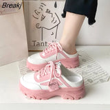 Women Shoes 2023 New No Heel Daily Casual Shoes Non-slip Lace Up Female Platform Shoes Plus Size Sneakers Women Zapatillas