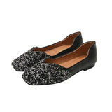 Women's Ballet Flats Fashion Princess Shoes for Casual Crystal Boat Shoes Sparkling Rhinestone Women Flats Lazy Loafers