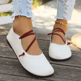 Woman 2024 Trend Summer Women Mary Jane Shoes Soft Casual Outdoor Dress Flat Ballet Shoes Round Toe Shallow Slip on