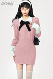 Bodycon Short Party Dress Woman Slim Pure Color Y2k Mini Dress Elegant One Piece Dress Korean Fashion Chic 2023