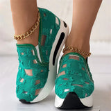 Casual Shoes Woman Summer 2023 white blue Mesh Vulcanized Shoes Rubber Sole Slip on Comfortable Female Shallow Sneakers