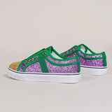 Tenis Feminino Spring New Large Casual Women Shoe Lowtop Color Contrast Sequins Canvas Shoe Flat Heel Sneaker