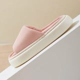 Sole Home Linen Slippers Women Open Toe Thick Bottom Indoor Slides House Shoes Woman Four Season Non Slip Couple