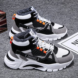 Men's Boots Fashion Thick Bottom Non-slip Warm Winter Shoes for Men Fur Warm Ankle Snow Boots Footwear Male Sneakers 2023