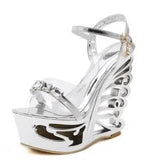 Quality Buckle Strap Sexy Strange Style Heel Summer Women Shoes Retro Novelty Sandals 15cm High Heels Nightclub