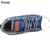 2022 Denim Shoes Women Fashion Sneakers High top Women's Sneakers Thick Sole Ladies Brand Shoes Plus Size 42