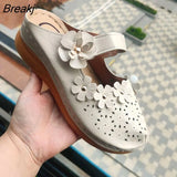 New Leisure Shoes Sports Shoes Baotou Middle Heel Slope Heel Women's Sandals Outdoor Slippers womens Shoes Comfort