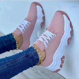 Women's Sneakers Fashion Flat Lace Up Casual Canvas Pattern Sneakers Ladies Vulcanized Shoes Women Shoes Zapatillas
