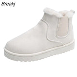 Snow Boots For Women Women's Low Shoes Flat Heel Booties Ladies Winter Footwear Boots-women Luxury Designer Round