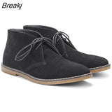 Men's Suede Desert boots high quality American Style Casual Ankle boots Handmade Shoes for