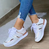 Breakj Sneakers Women's 2023 Spring New Thick-Soled Casual Low-Help Sports Single