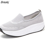 Mesh Women Shoes Platform Loafers Autumn Slip On Breathable Women Casual Flats Zapatos Mujer Size