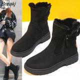 Degree Snow Boots Women Winter Shoes Cold Winter Warm Shoes Fashion Women Ankle Boots Ladies Winter Botas Fur Shoes