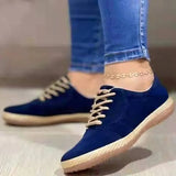 Fashion Comfortable Women's Flat Shoes with Free Shipping Casual Lace Up Ladies Flats Lightweight Outdoor Walking
