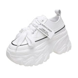 Chunky Platform Sneakers for Women High Heels Thick Bottom Vulcanize Shoes Woman 2023 Spring Autumn Increase Casual